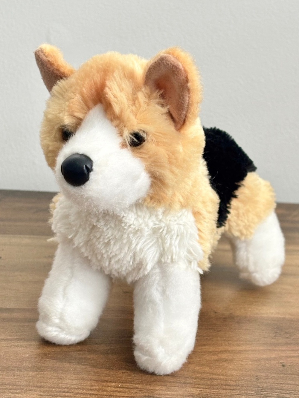 Douglas Cuddle Toys Shorty Tri-Color Corgi Dog # 4017 Stuffed Animal Plush Toy